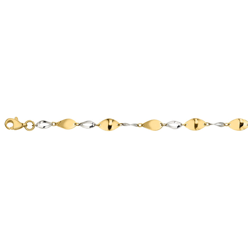 333/- Armband bicolor
