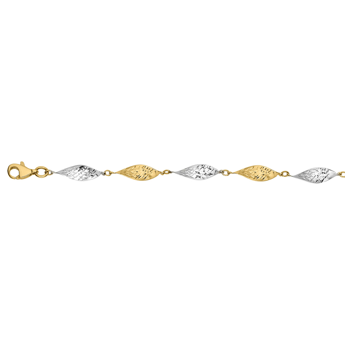 333/- Armband bicolor