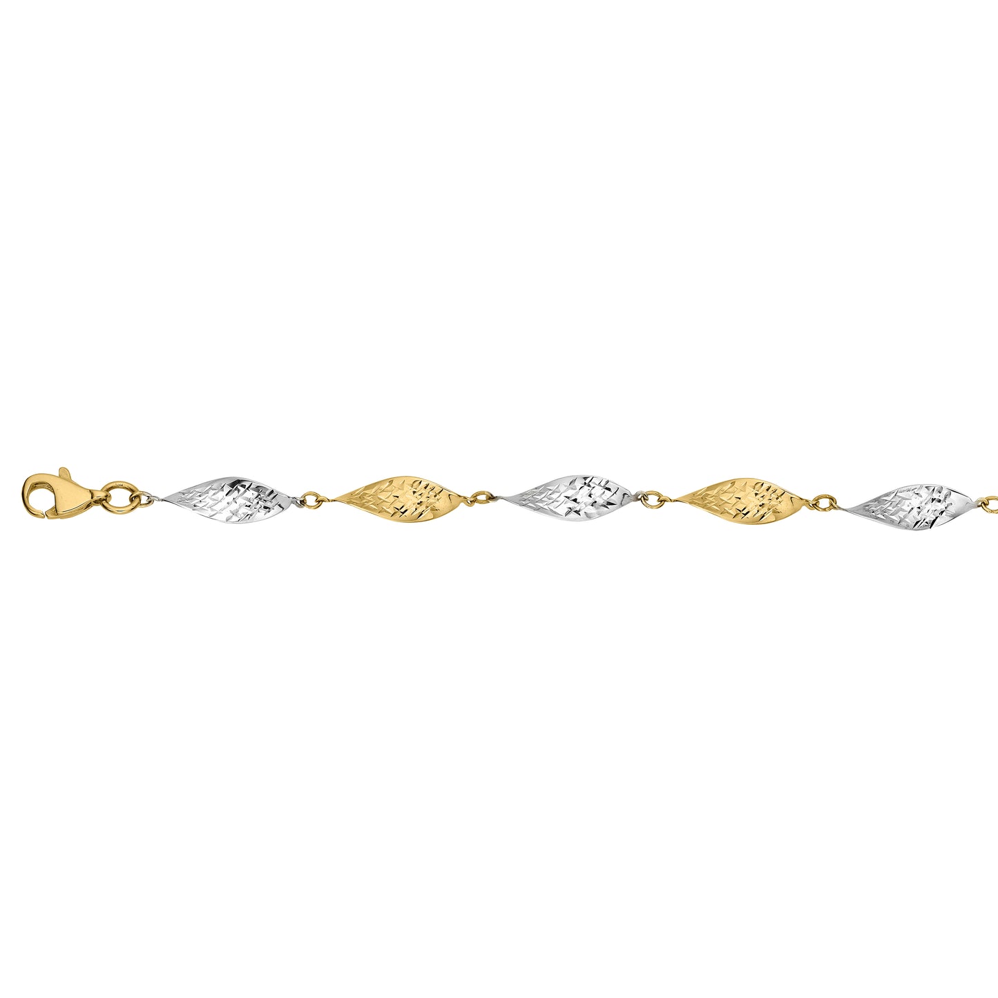 333/- Armband bicolor