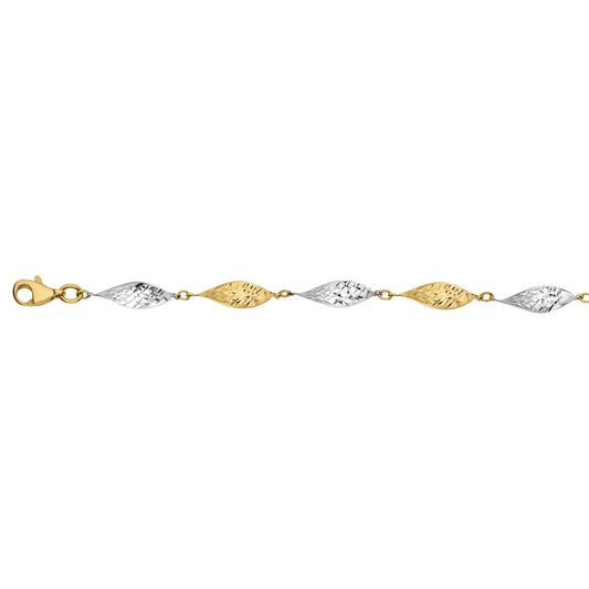 333/- Armband bicolor