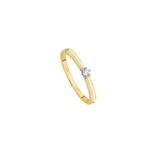 585/- Solitaire-Ring | 0,05 ct.
