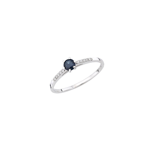 585/- Damenring | Saphir und Brillant