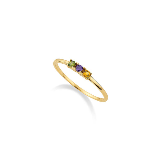 333/- Damenring | Zirkonia multicolor