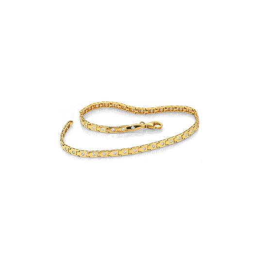 333/- Armband mit Zirkonia