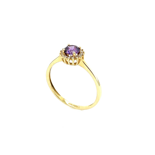 333/- Damenring | Amethyst synth.