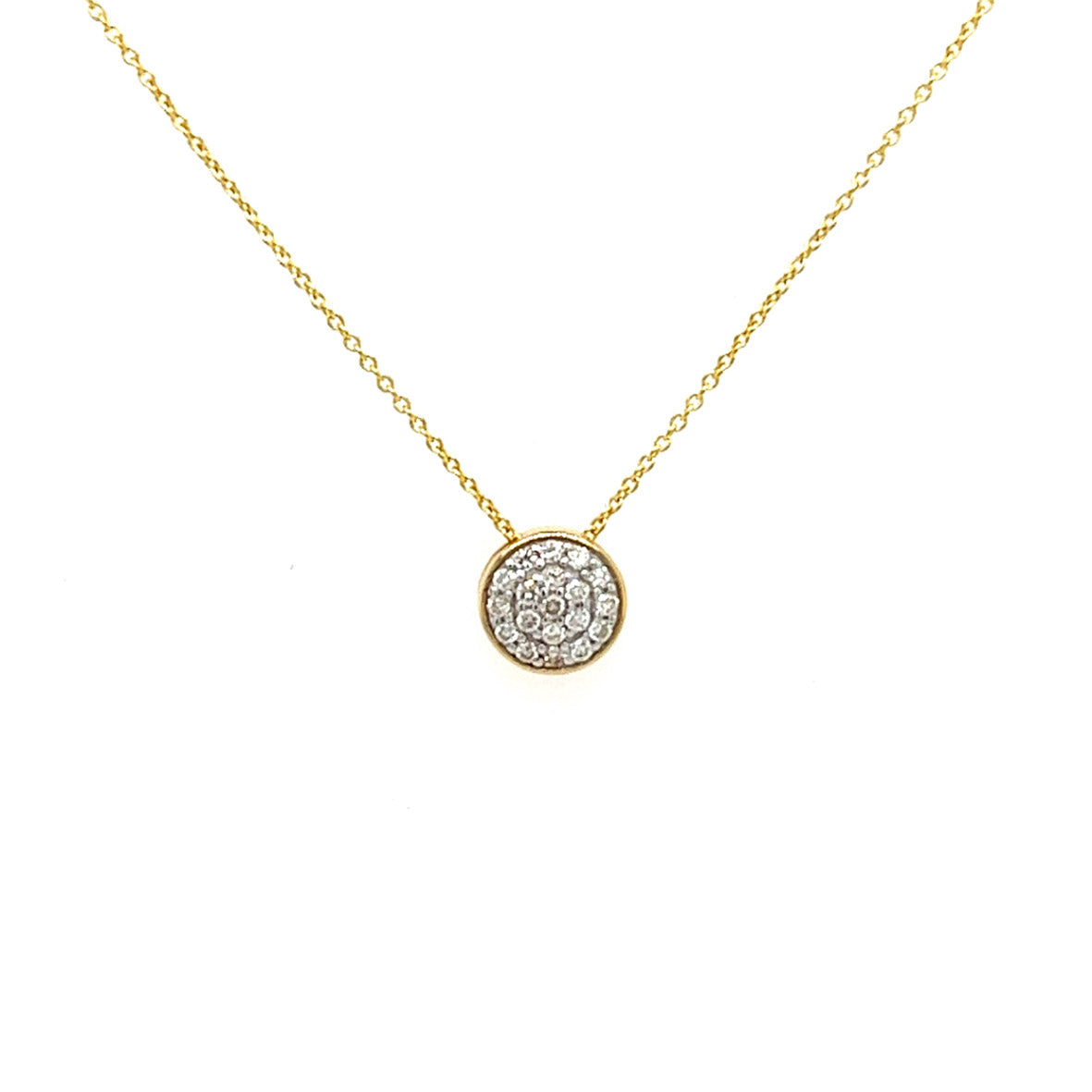 585/- Collier mit Behang/Läufer | 0,10 ct.