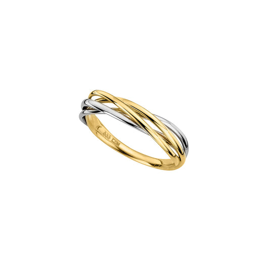 333/- Damenring bicolor