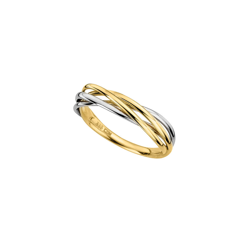 333/- Damenring bicolor