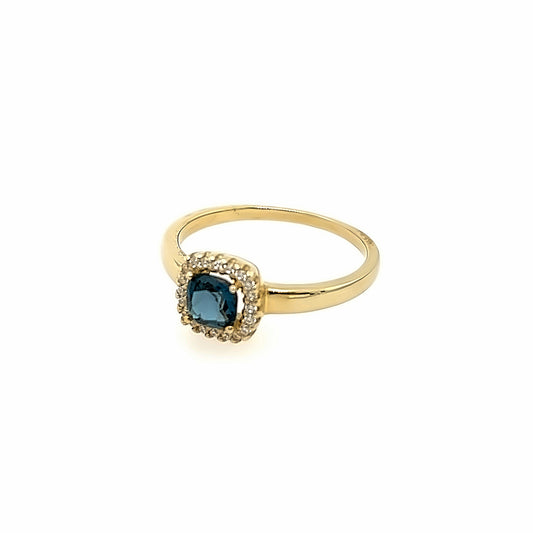 333/- Damenring | Blautopas