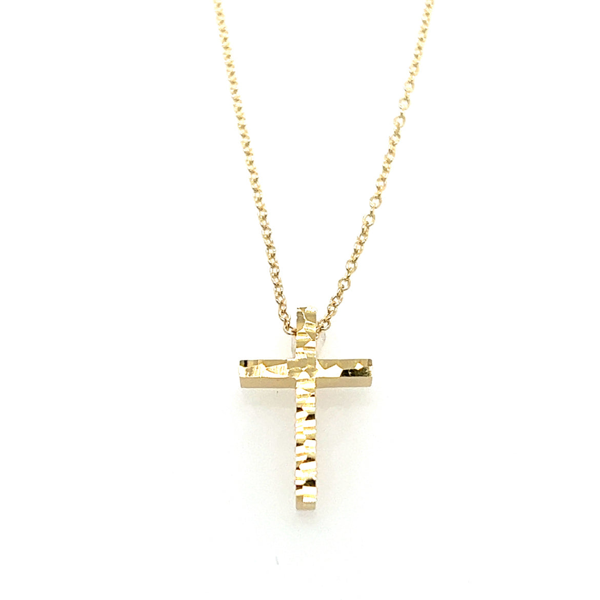 375/- Collier mit Kreuz