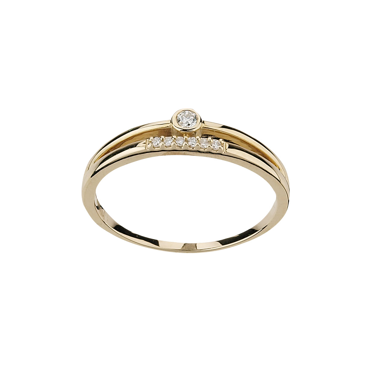 585/- Damenring | 0,07 ct.