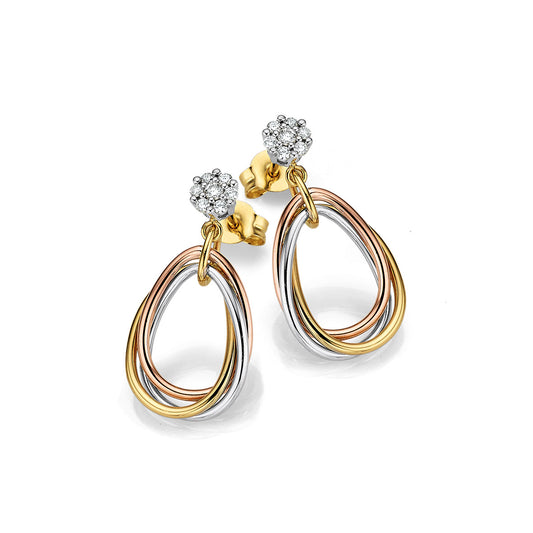375/- Ohrhänger | Diamant
