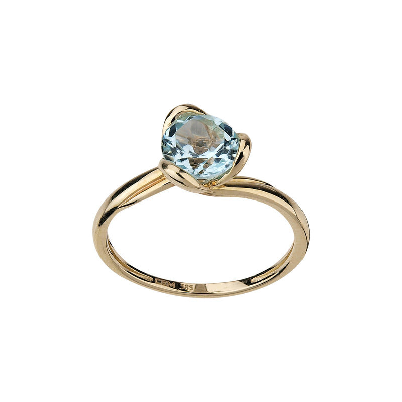 585/- Damenring | Blautopas