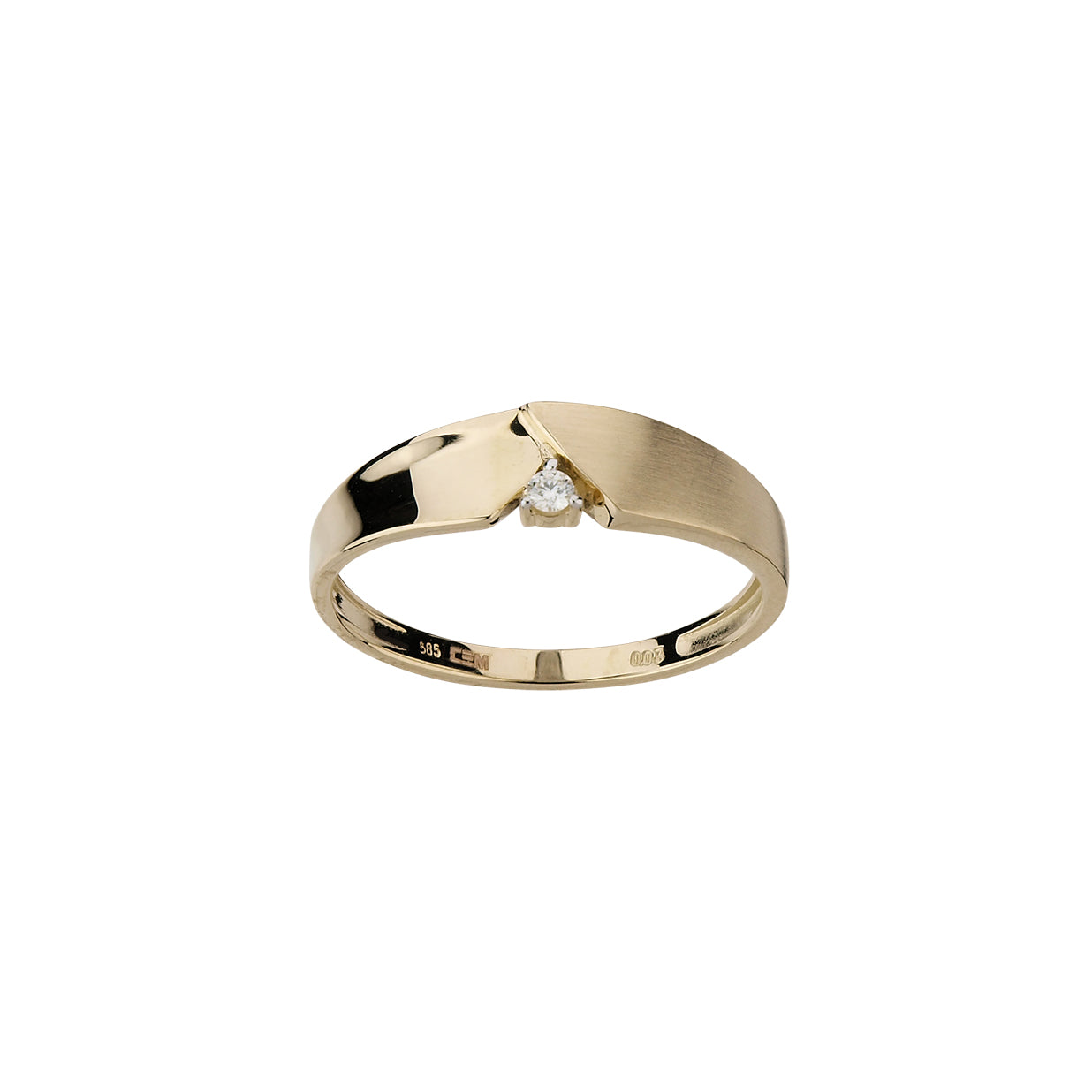 585/- Damenring | 0,03 ct.