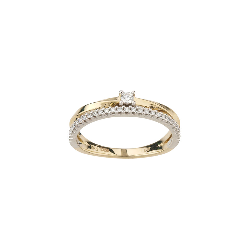 585/- Damenring | 0,17 ct.