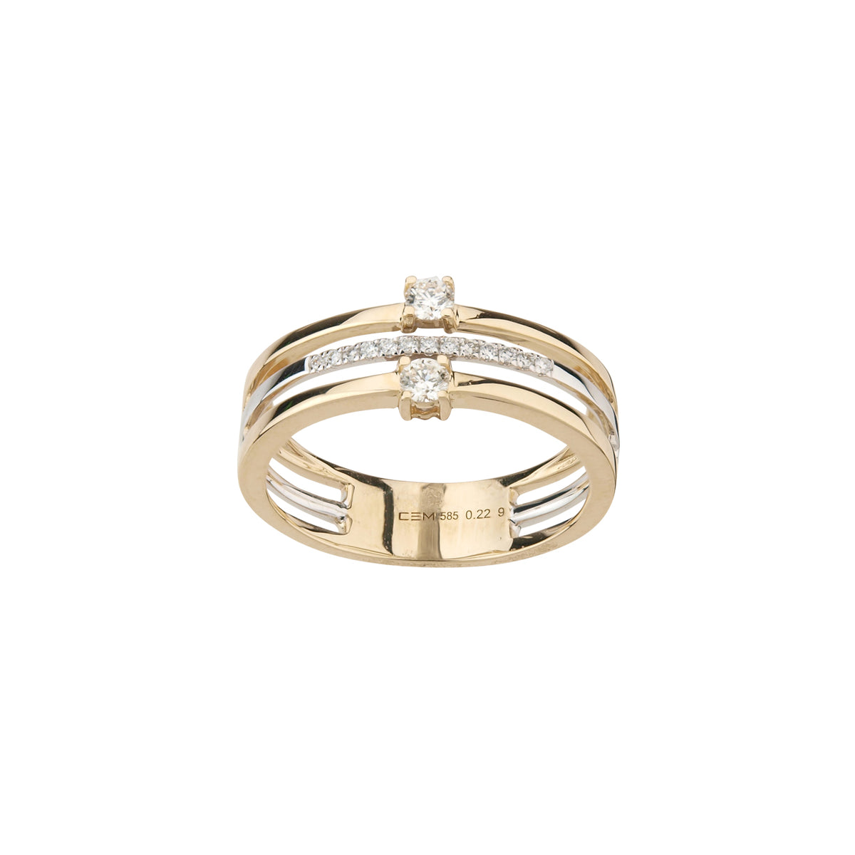 585/- Damenring | 0,22 ct.