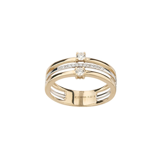585/- Damenring | 0,22 ct.