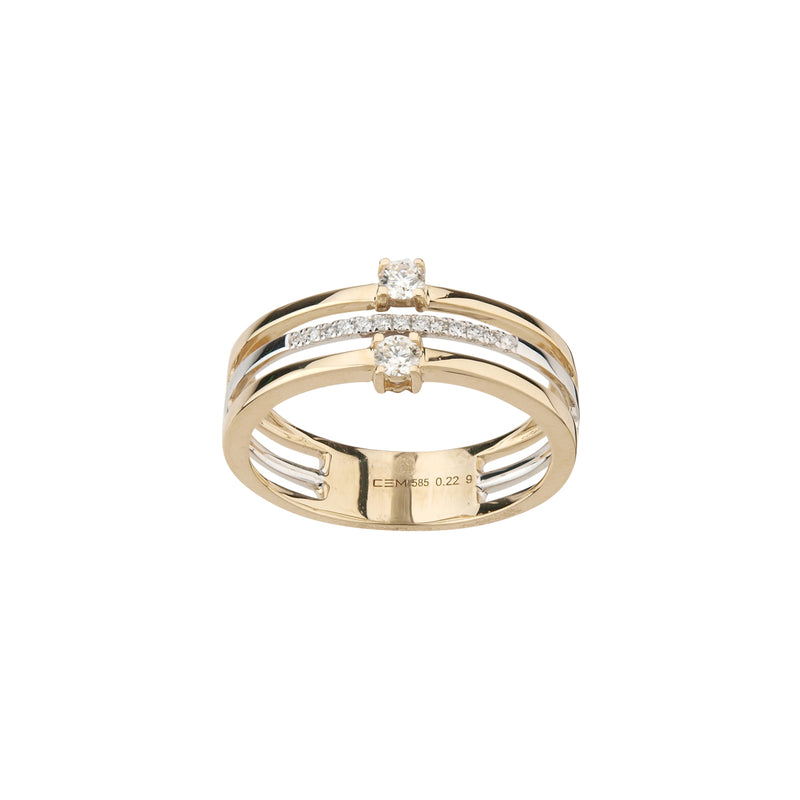 585/- Damenring | 0,22 ct.