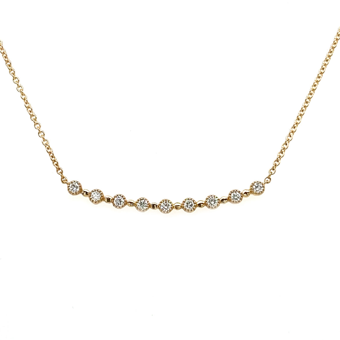 585/- Damencollier | 0,12 ct.