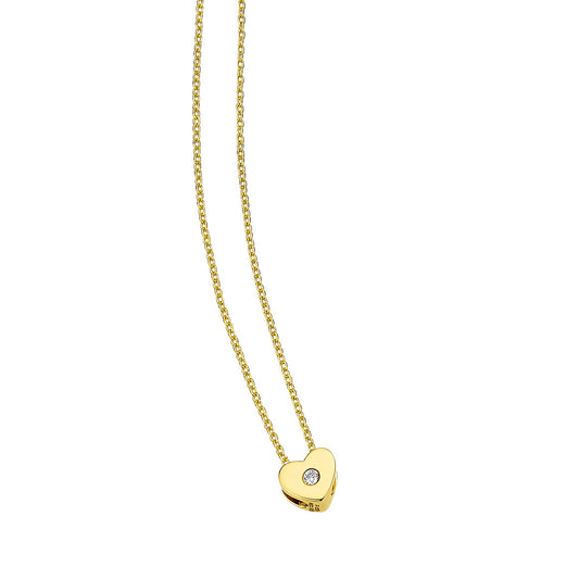 585/- Damencollier mit Herz