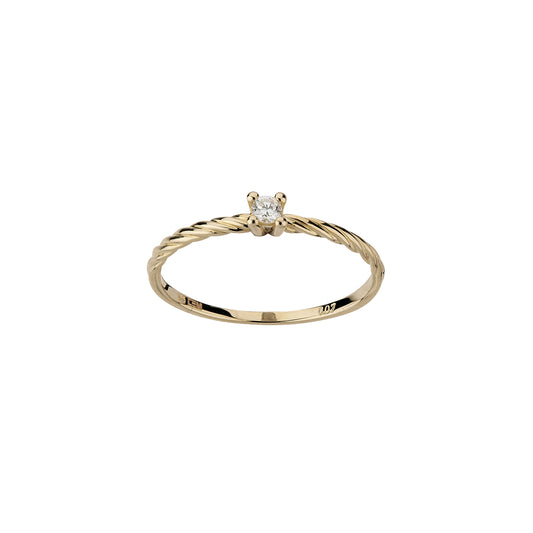 585/- Damenring | 0,04 ct.