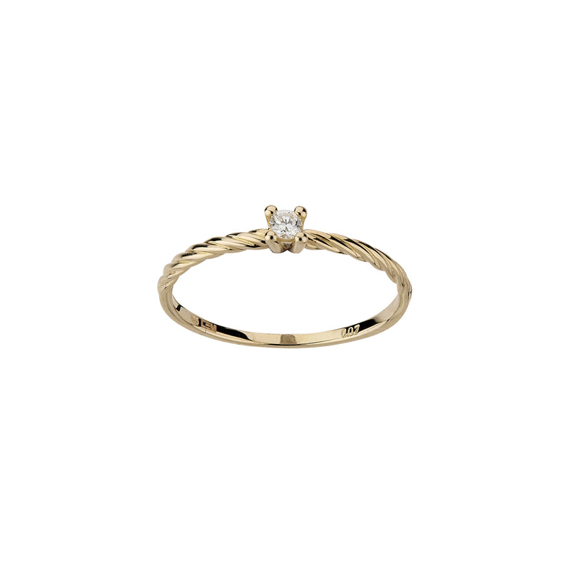 585/- Damenring | 0,04 ct.