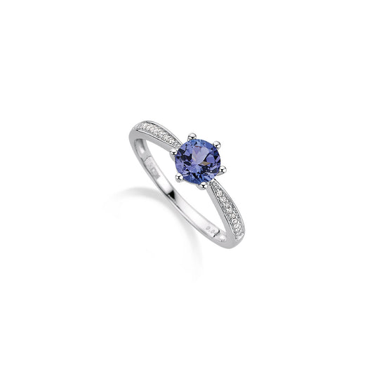 585/- Damenring | Tansanit u. Brillant