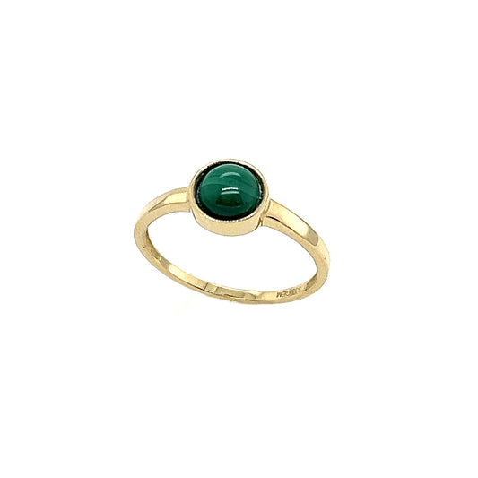 333/- Damenring | Zirkonia grün u. weiß