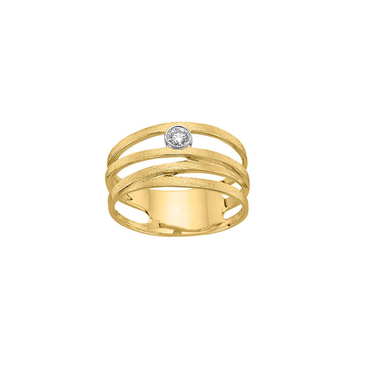 585/- Damenring | 0,09 ct.