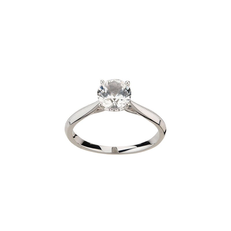 585/- Damenring | Saphir weiß