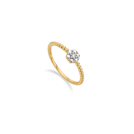 585/- Damenring | 0,02 ct.