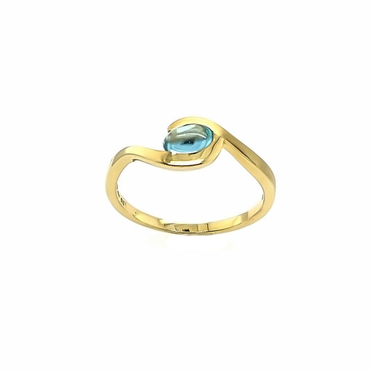 333/- Damenring | Blautopas