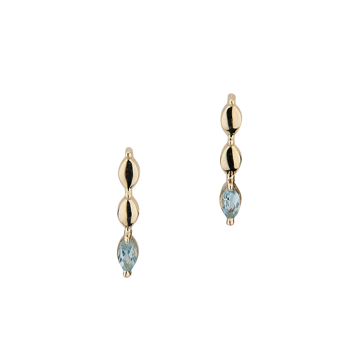 585/- Ohrhänger | Blautopas