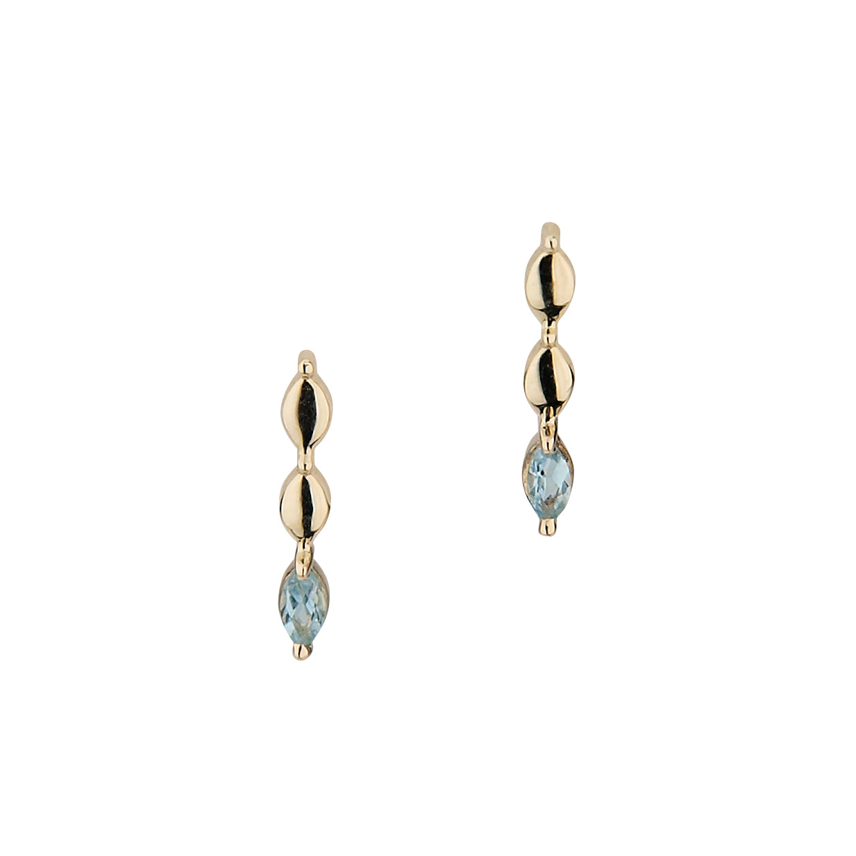 585/- Ohrhänger | Blautopas