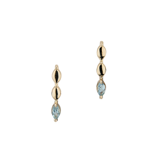 585/- Ohrhänger | Blautopas