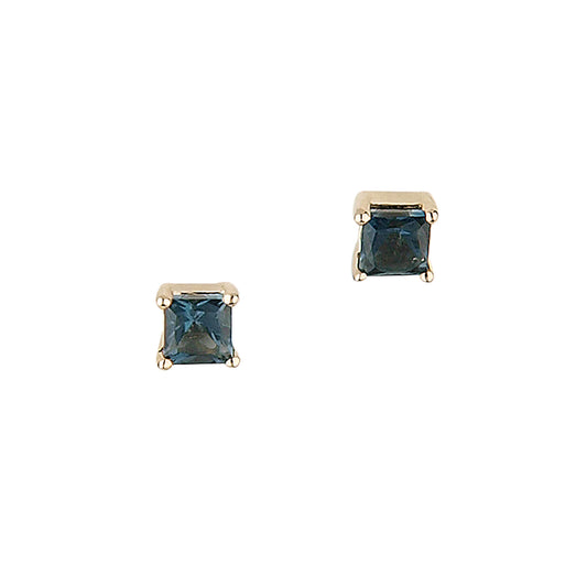 585/- Ohrstecker | Blautopas
