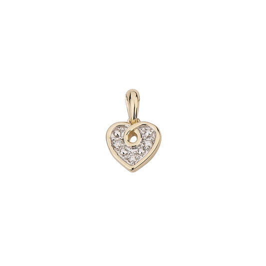 585/- Anhänger | Herz 0,02 ct.