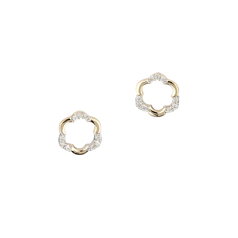 585/- Ohrstecker | 0,05 ct.
