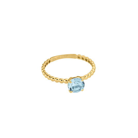 333/- Damenring | Blautopas