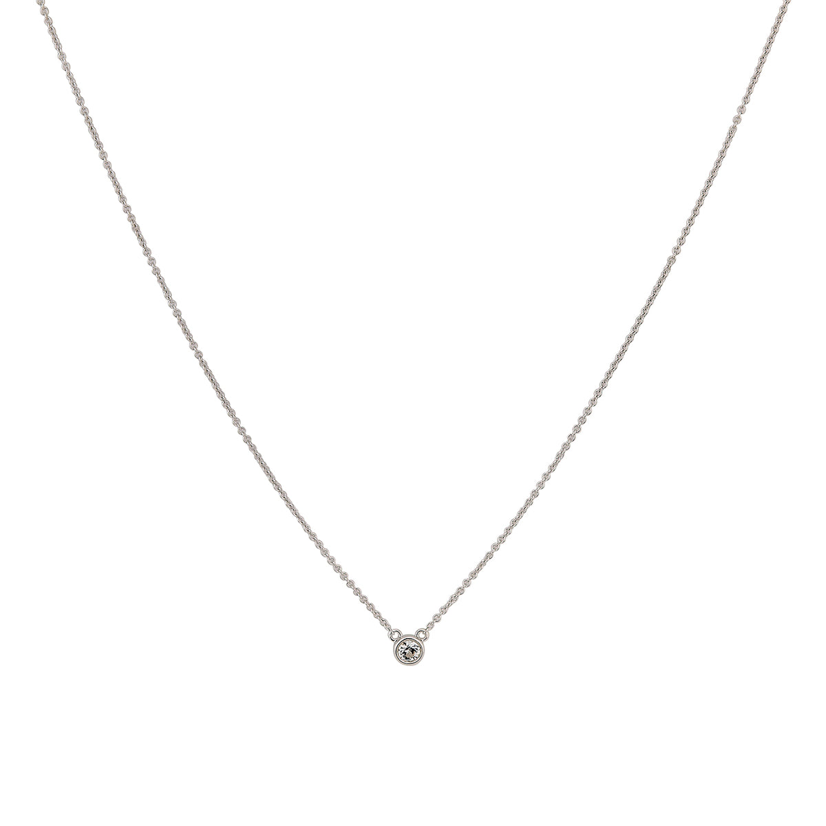 585/- Damencollier | Saphir weiß