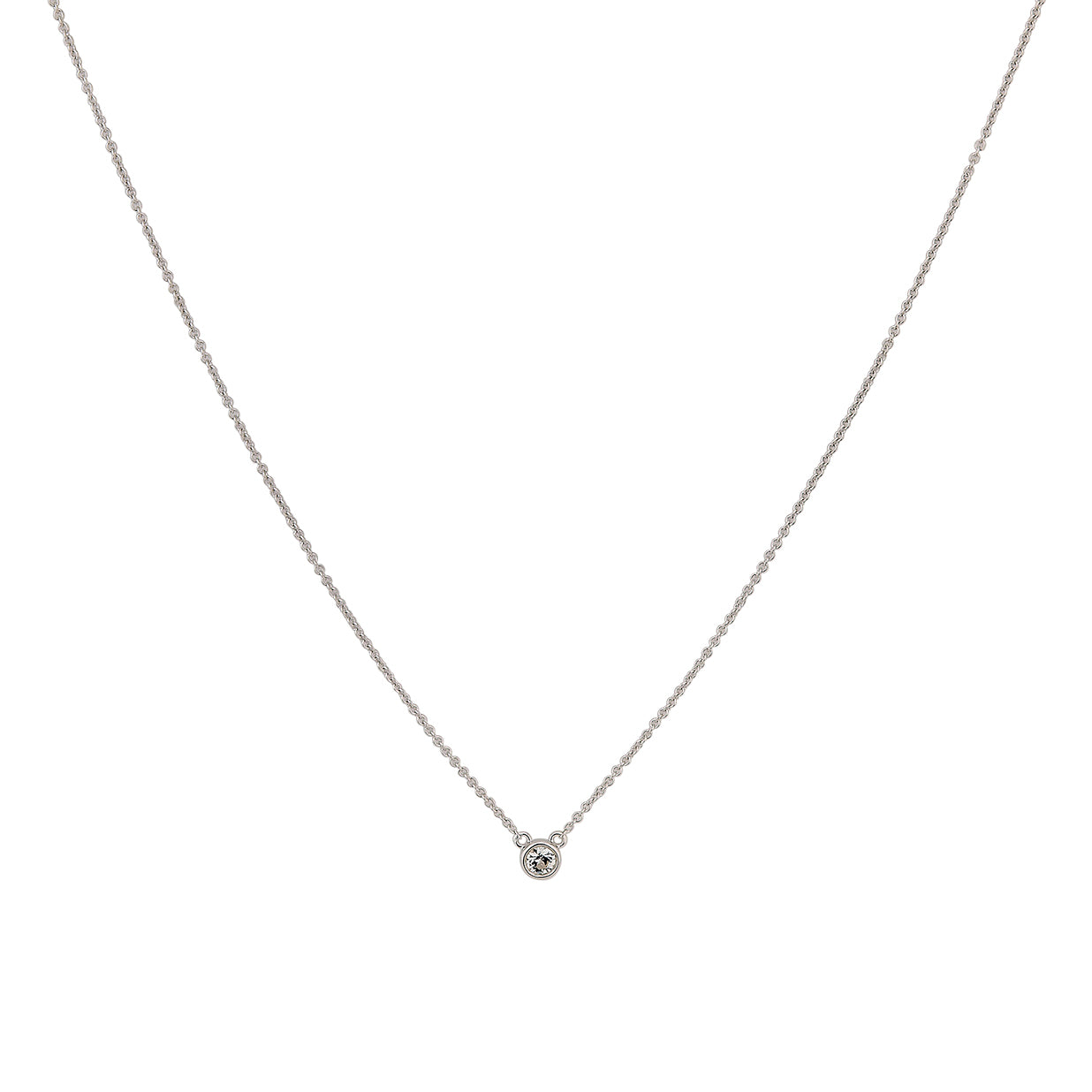 585/- Damencollier | Saphir weiß