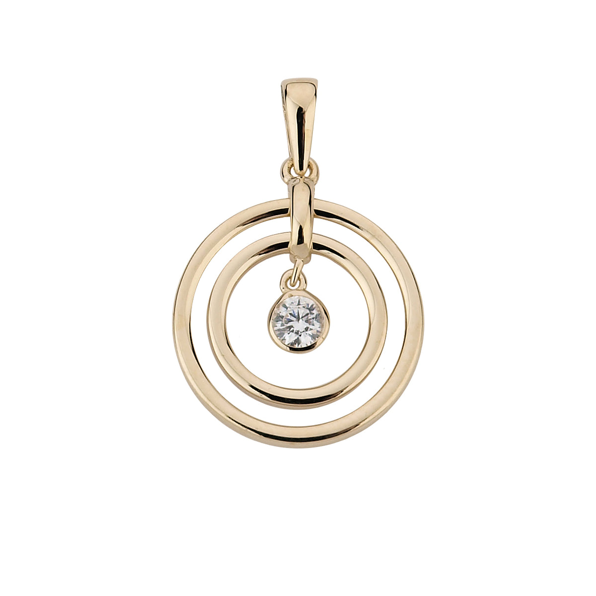 585/- Anhänger | Zirkonia