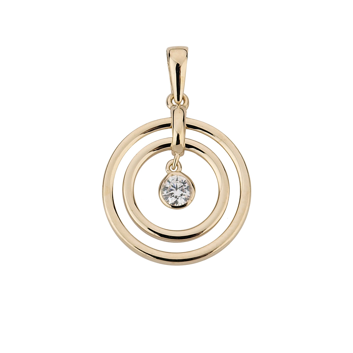 585/- Anhänger | Zirkonia