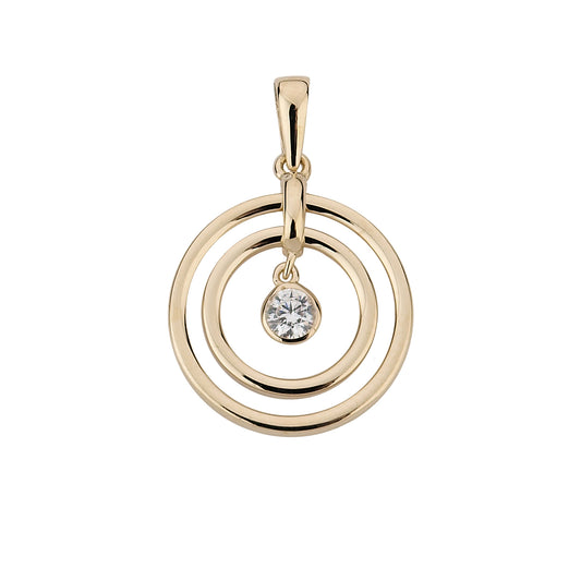 585/- Anhänger | Zirkonia