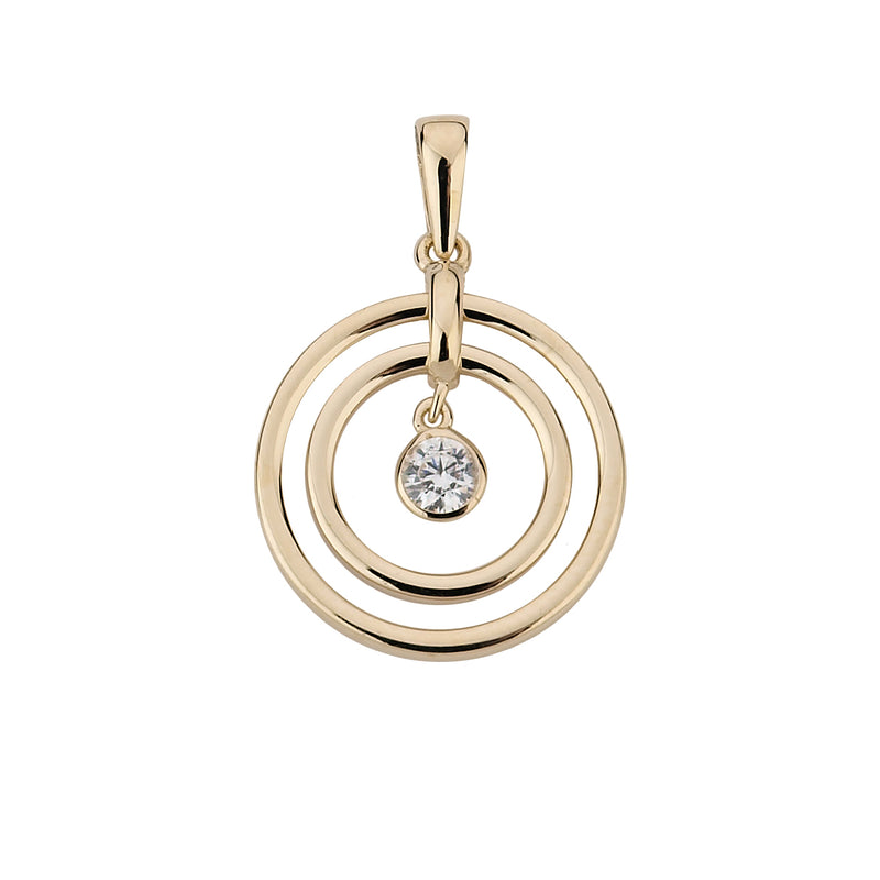 585/- Anhänger | Zirkonia