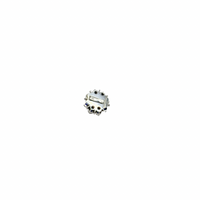 Perlenketten schließe Verschluß Clip Diamanten Saphiren 14 Kt. 585 Gold