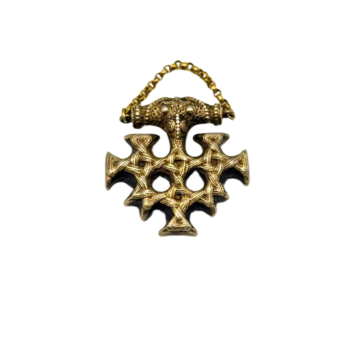ANTIKER C.1885 WIKINGERZEIT 10. JAHR-HUNDERT KREUZ ANHÄNGER
BROSCHE PAUL TELGE SELTEN GOLD