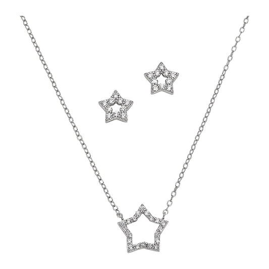 Silber Garnitur mit Stern