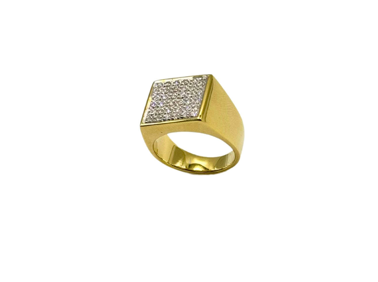 DIAMANT RING 585 14K SIEGELRING
