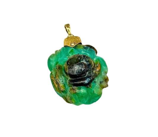 SELTEN CHINA JADE ANHÄNGER 585 14K 1920-1930